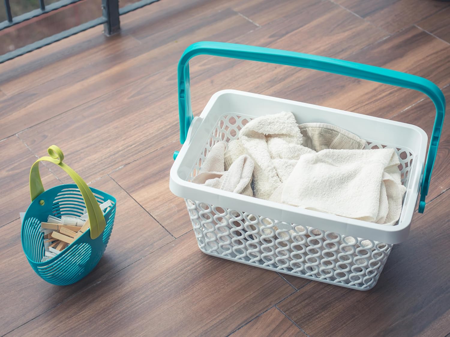 CESTINO PORTAMOLLETTE per Stendibiancheria Arya 6 pezzi ECOPLAST