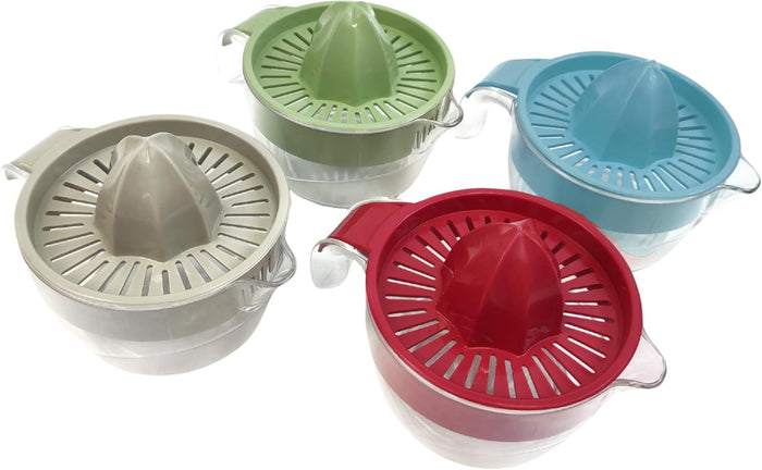 Ecoplast Spremiagrumi Manuale in Plastica con Vaschetta da 0,6 Litri, Colore Ghiaccio, 0,6 Lt