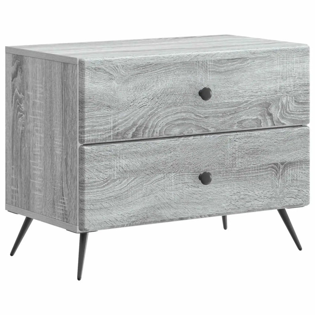 Armadio da Notte Grigio Sonoma 62 x 34,5 x 47,5 cm 895471