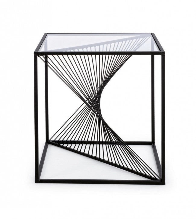 Tavolino Espiral 48x48 in Metallo