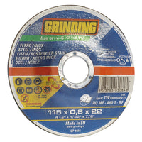 MOLA ABRASIVA PER INOX ø 115 x 0,8- 50 pezzi  - GRINDING