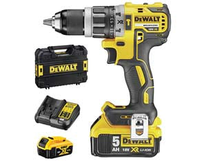 TRAPANO AVVITATORE A PERCUSS. 2 BATT. LITIO 18V 5AH (DCD796P2-QW)- - 2 batterie al Litio da 5Ah - 1 pezzi DEWALT