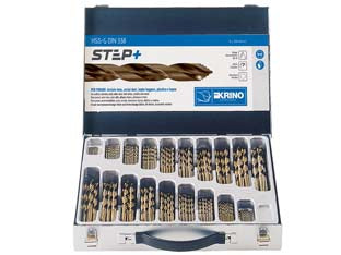 VALIGETTA PUNTE HSS-G RETTIFICATE STEP+ IN SET DA 116 PEZZI- - mm.330x240x55 (SU ORDINAZIONE) - 1 pezzi KRINO