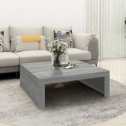 Tavolino Salotto Grigio Sonoma 100x100x35 cm Legno Multistrato cod mxl 27361