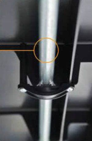 KIT SCAFFALI IN PLASTICA 5 RIPIANI cm. 100x40x176 h col. Nero