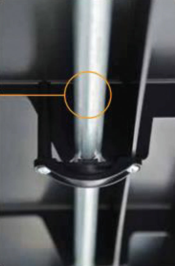 KIT SCAFFALI IN PLASTICA 5 RIPIANI cm. 100x40x176 h col. Nero