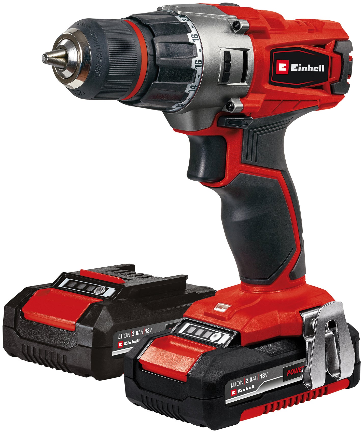 Einhell TRAPANO AVVITATORE A BATTERIA TE-CD 18/2 Li 2 Bat Kit