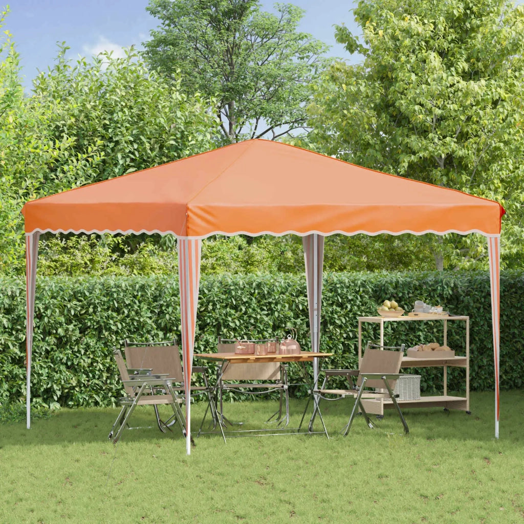 Tenda per feste a pop-up-Gazebo Arancione 288 x 288 x 245 cm 176145