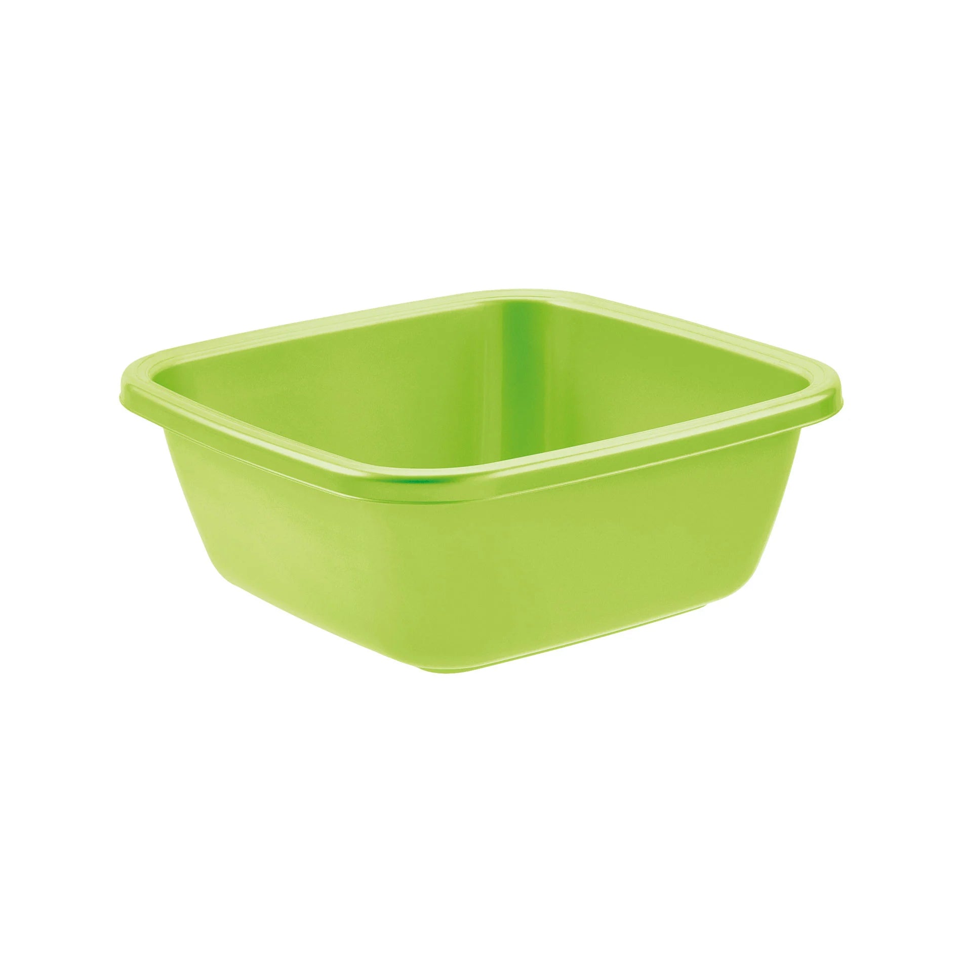 BACINELLA QUADRA 30 x 30 h.12 cm / 6 lt - verde lime  - TONTARELLI