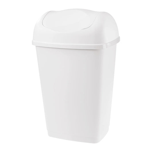 BIDONE IMMONDIZIA 'GRACE' Lt 50 - cm 40,5 x 32 x h 65,5 bianco  - TONTARELLI