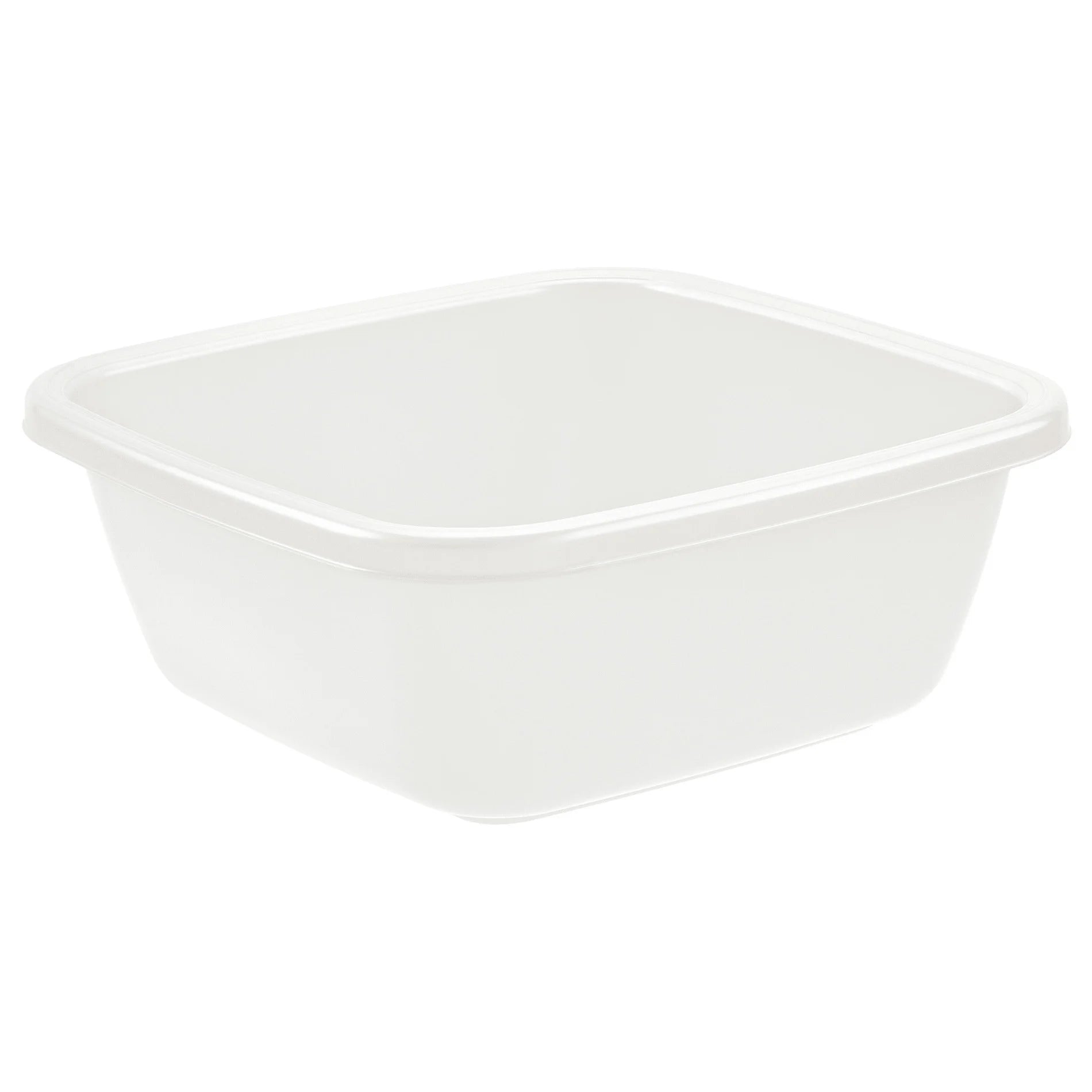 BACINELLA QUADRA 38 x 38 h.15 cm / 14 lt - bianca  - TONTARELLI