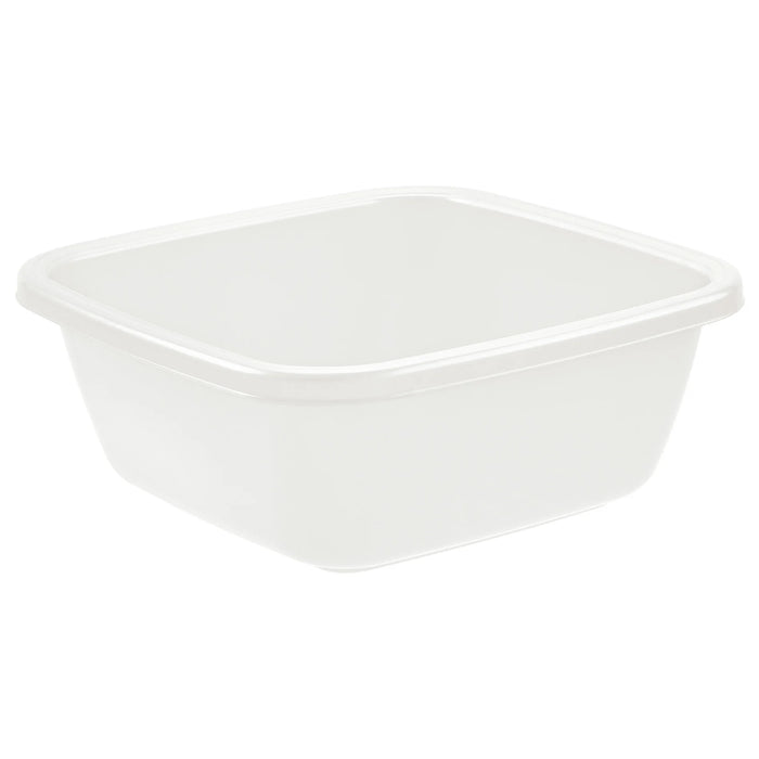 BACINELLA QUADRA 38 x 38 h.15 cm / 14 lt - bianca  - TONTARELLI