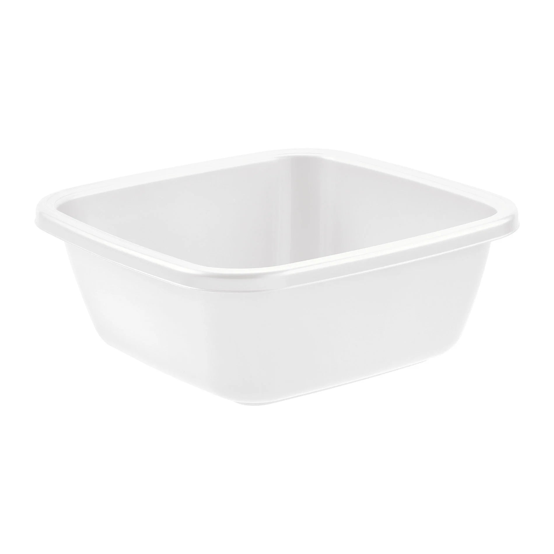 BACINELLA QUADRA 34 x 34 h.13,5 cm / 9 lt - bianca  - TONTARELLI