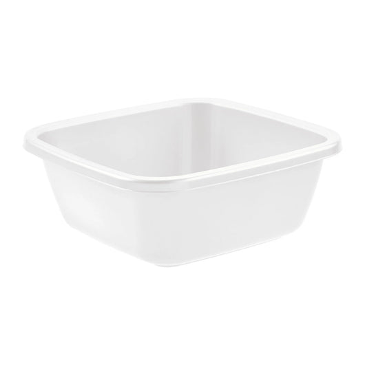 BACINELLA QUADRA 34 x 34 h.13,5 cm / 9 lt - bianca  - TONTARELLI