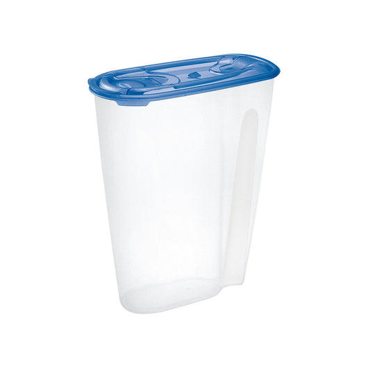 CONTENITORE PORTA CEREALI IN PLASTICA lt 3 cm 21,5 x 10,7 x h 25,7 acqua  - TONTARELLI