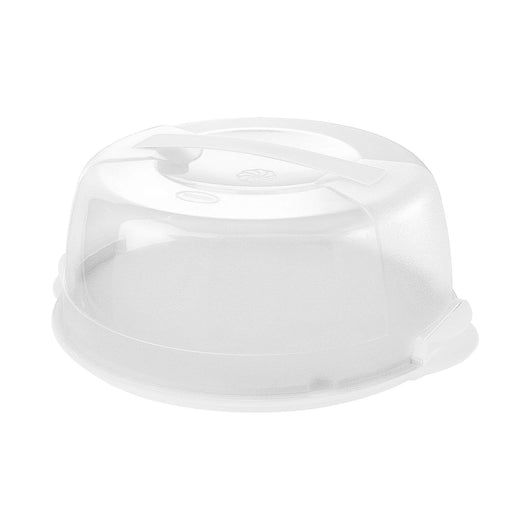 CONTENITORE PORTA TORTE IN PLASTICA cm 36,5x32,8xh.15 - bianco  - TONTARELLI