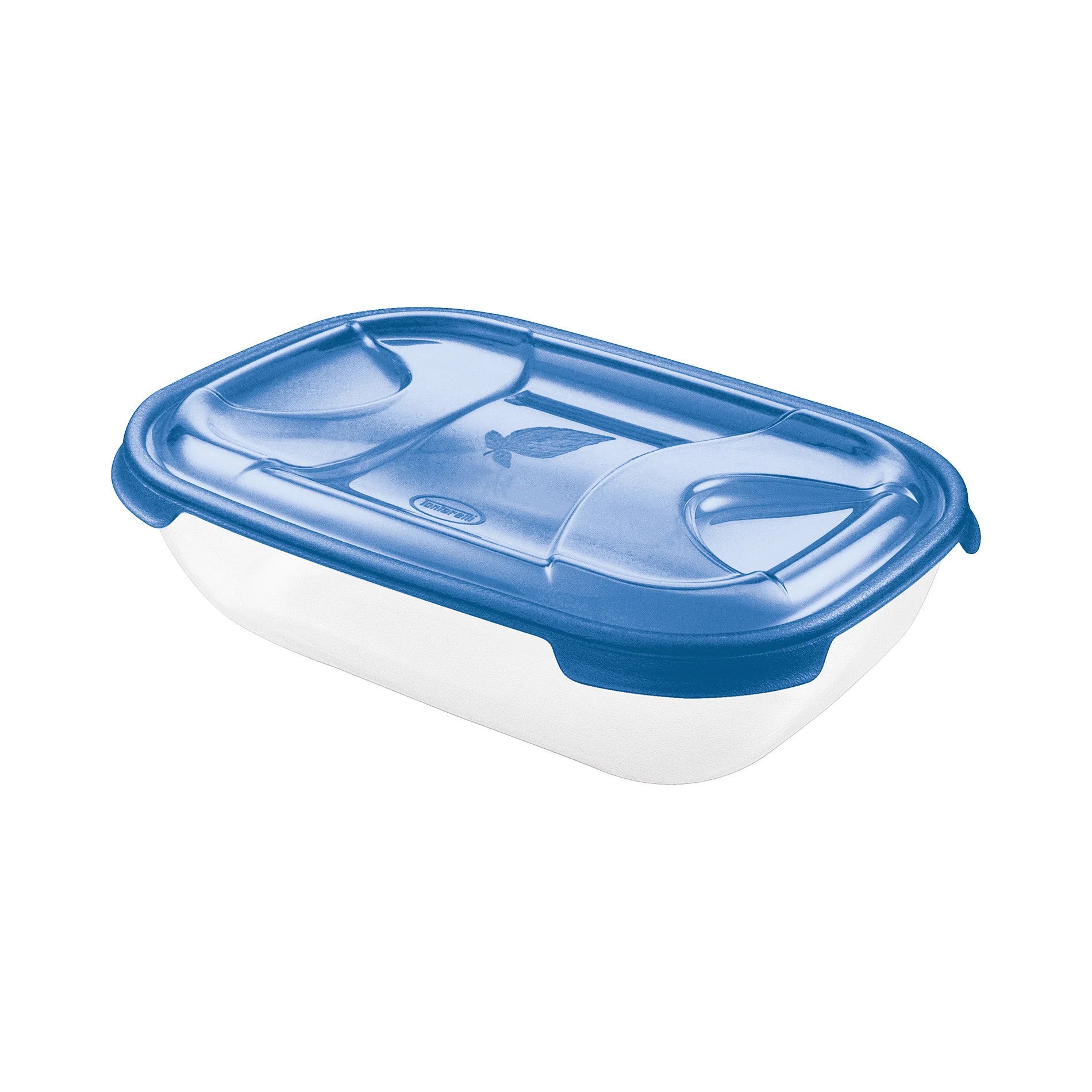 CONTENITORE RETTANGOLARE IN PLASTICA 'FRIGO BOX' lt2 cm 26,4 x 18,5 x h 7,2 acqua  - TONTARELLI