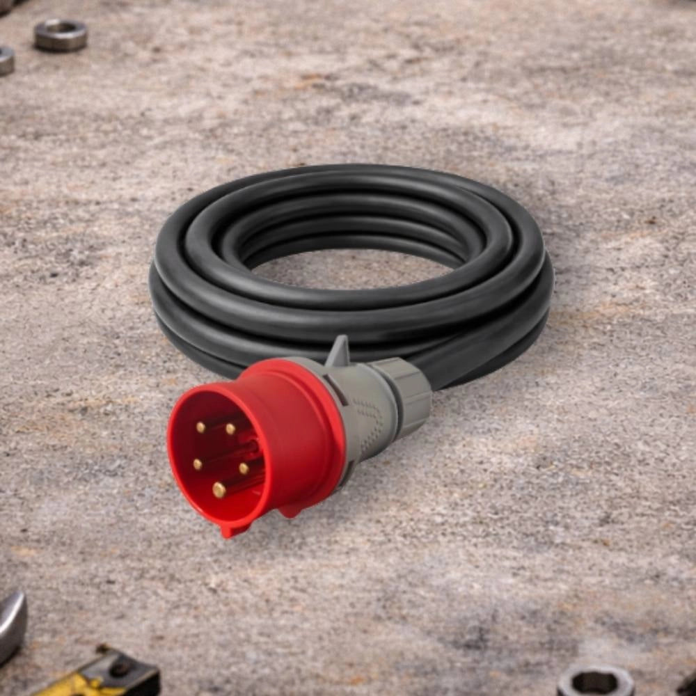 Ecova spina industriale trifase rossa ip44 3pnt per cantiere *** ampere 32 ampere, confezione 1