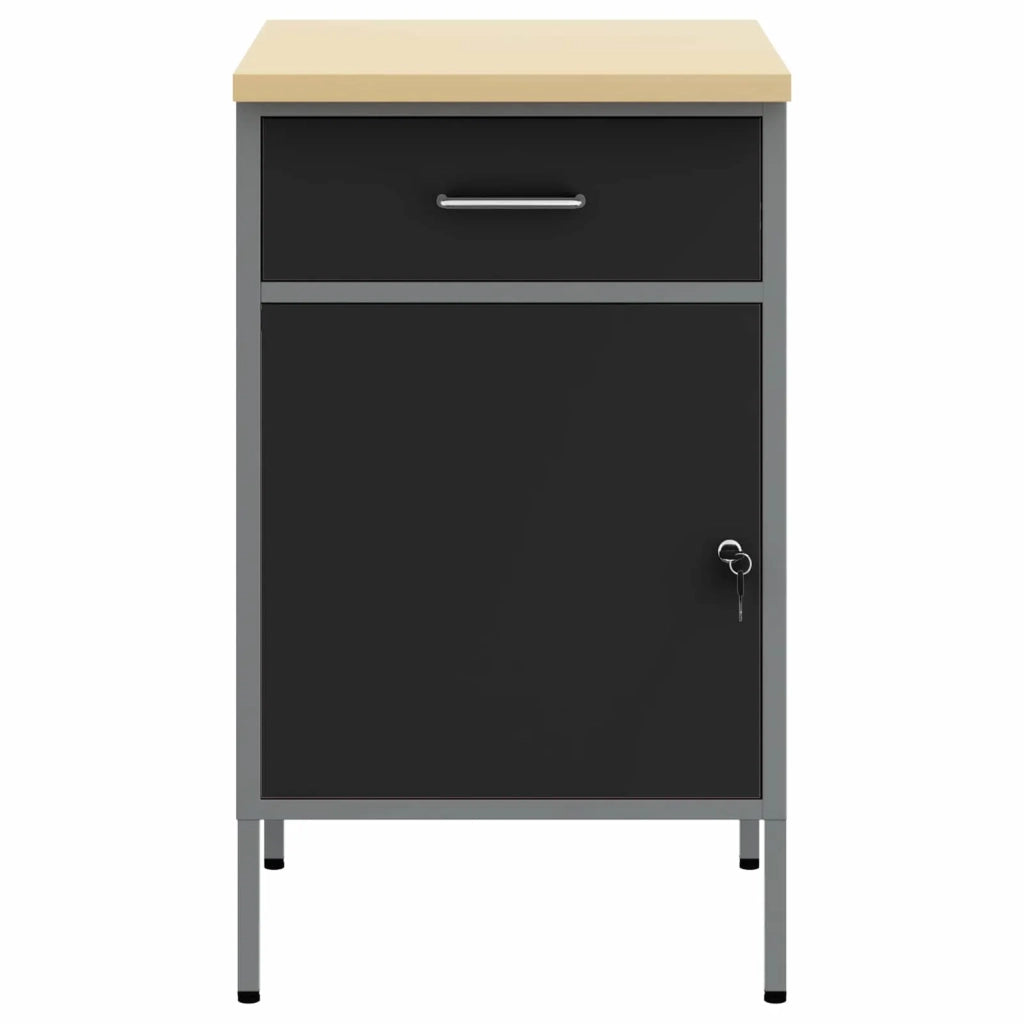 Banco da lavoro con cassetto Nero e Grigio 50 x 55 x 85 cm CFW1795644