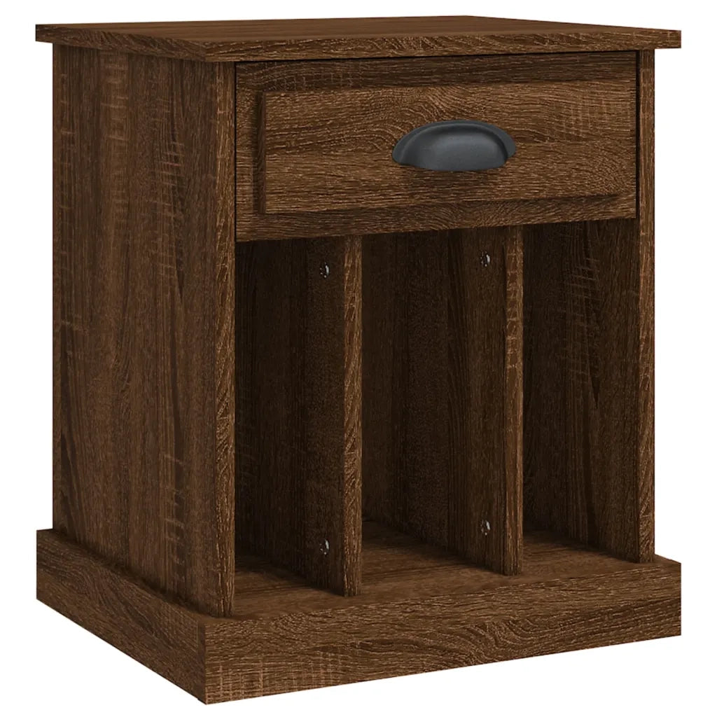 Comodini 2 pz-Set di 2 Tavolino da notte Rovere Marrone 43x36x50 cm
