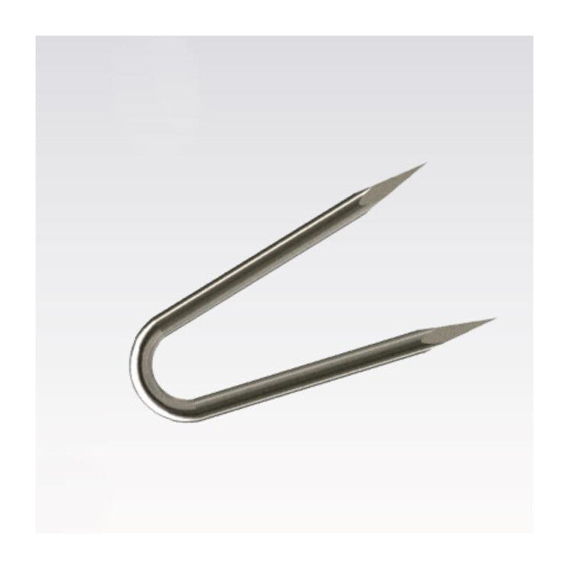 C CHIODI CAMBRETTE DOPPIA PUNTA A U BL.100G 14X25- 6,0 pz