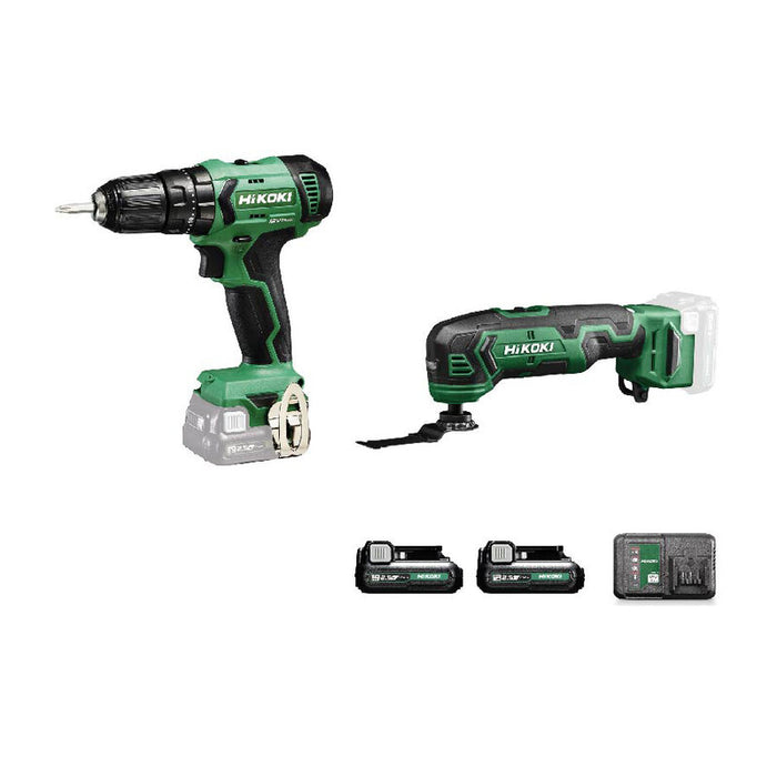 HIKOKI SET TRAPANO+UT.MULTIFUNZIONE KC12HKCV 12V- 1,0 pz
