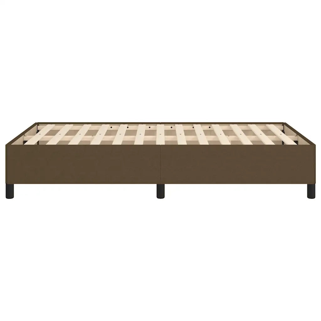 Giroletto senza Materasso Marrone Scuro 80x200 cm in Tessuto 379511