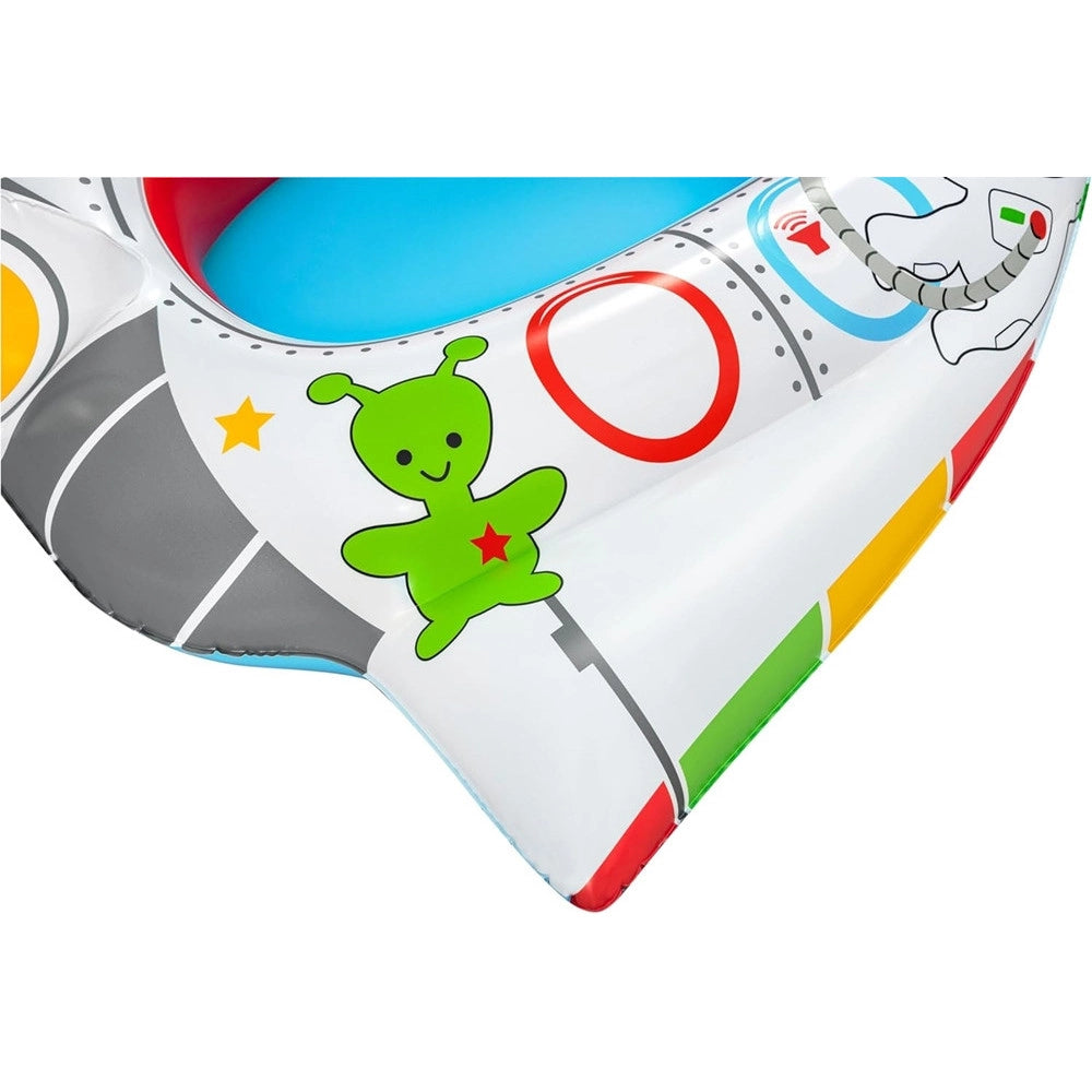 Trade Shop - Canottino Barca Navicella Spaziale Gonfiabile Per Bambini +3 Anni Con Altoparlante 34178 -
