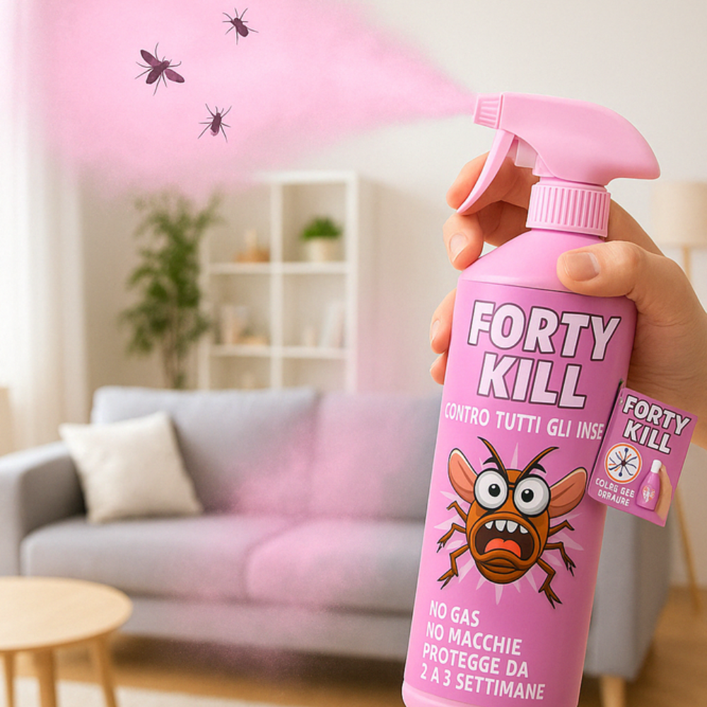 Insetticida zanzare giardino repellente fortykill protezione acari 6 pezzi