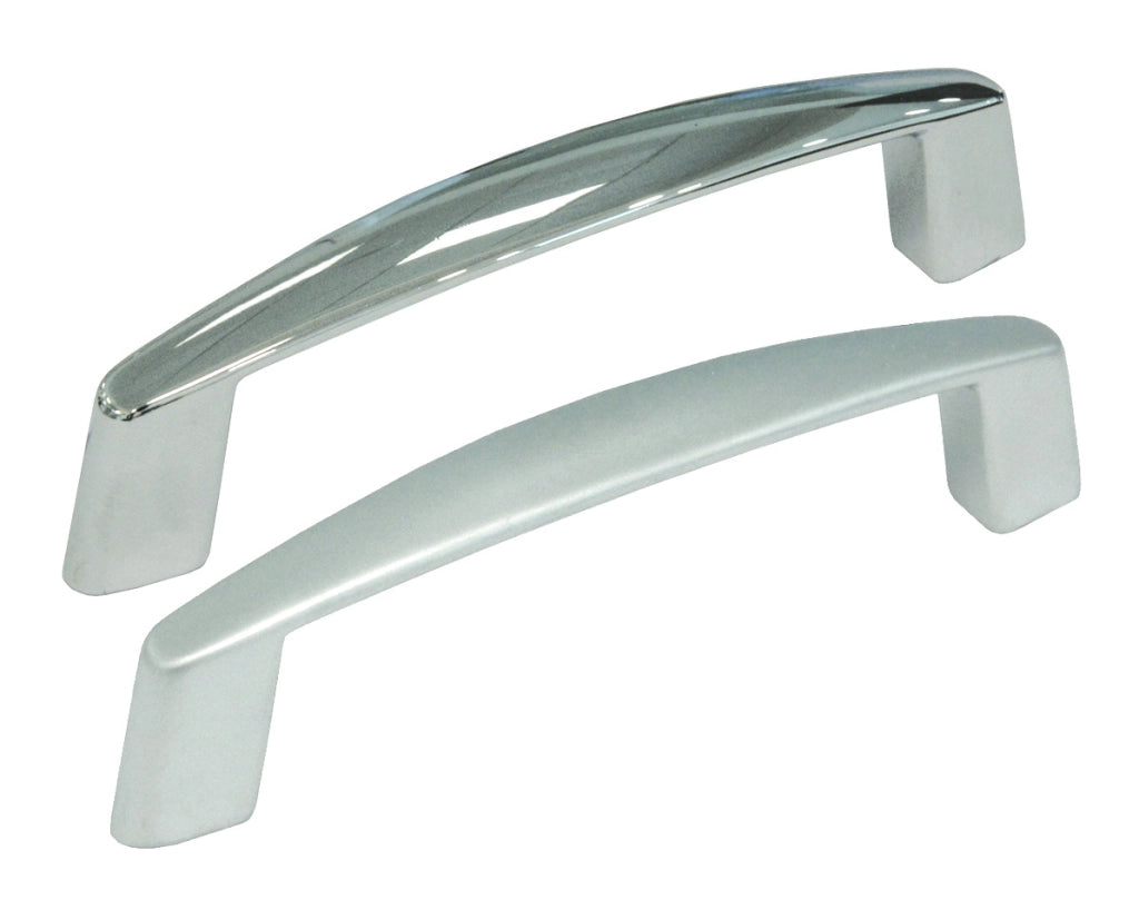 MANIGLIE PER MOBILI FISSE MOD.UN17-18 IN ZAMA- - interfori mm.128 cromo lucido - 5 pezzi METALSTYLE