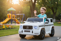 Macchina Elettrica per Bambini 12V con Licenza Mercedes AMG G 63 Bianca