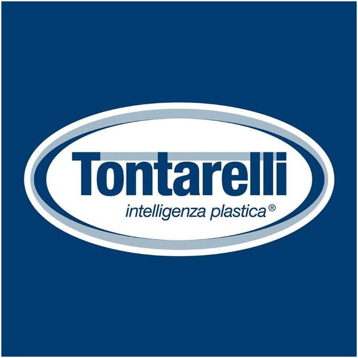 CONTENITORE TONDO IN PLASTICA SET 'FRIGO BOX' coperchio acqua trasparente  - TONTARELLI