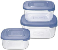 CONTENITORE QUADRO IN PLASTICA SET 'FRIGO BOX' nuvola  - TONTARELLI