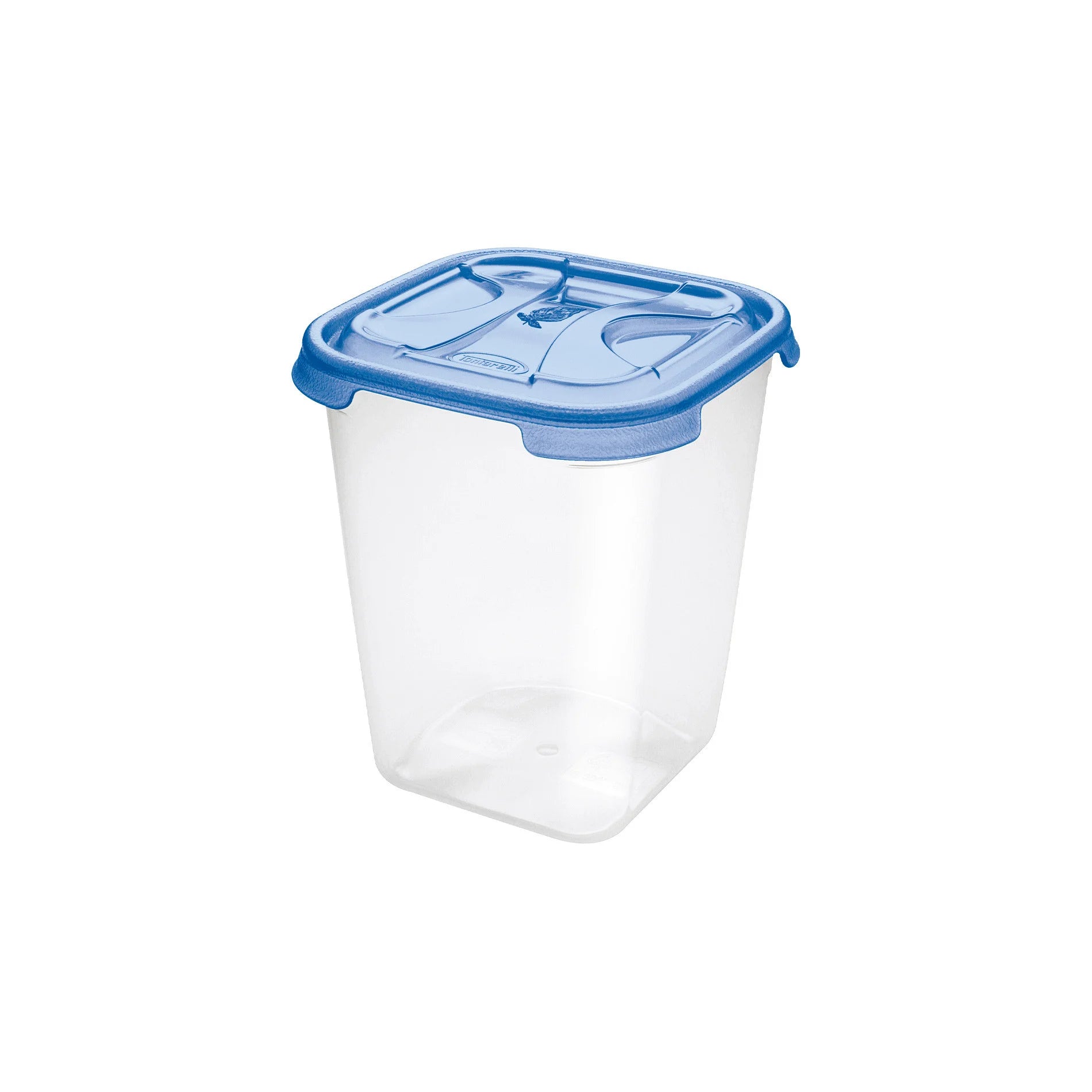 CONTENITORE QUADRO ALTO IN PLASTICA 'FRIGO BOX' lt4,75 cm.19,5x19,5xh.21,5 acqua tr  - TONTARELLI