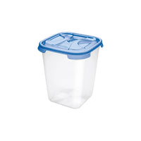 CONTENITORE QUADRO ALTO IN PLASTICA 'FRIGO BOX' lt4,75 cm.19,5x19,5xh.21,5 acqua tr  - TONTARELLI