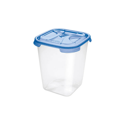 CONTENITORE QUADRO ALTO IN PLASTICA 'FRIGO BOX' lt4,75 cm.19,5x19,5xh.21,5 acqua tr  - TONTARELLI