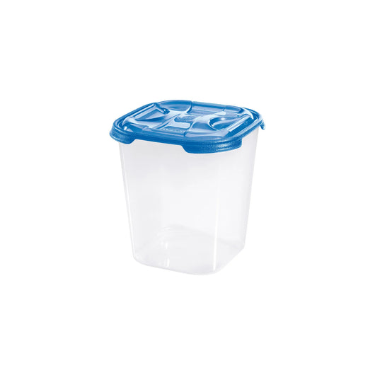 CONTENITORE QUADRO ALTO IN PLASTICA 'FRIGO BOX' lt1 cm 11,7x11,7xh.14 acqua trasp.  - TONTARELLI