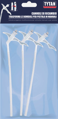 Tytan CANNULE PER SCHIUMA POLIURETANICA MANUALE pz. 3