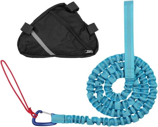 Cavo di ricarica per bicicletta - 4,5 metro - manubrio elastico per bicicletta - capacità di sollevamento 225 kg - cavo di ricarica autoavvolgibile - blu - accessori per bicicletta
