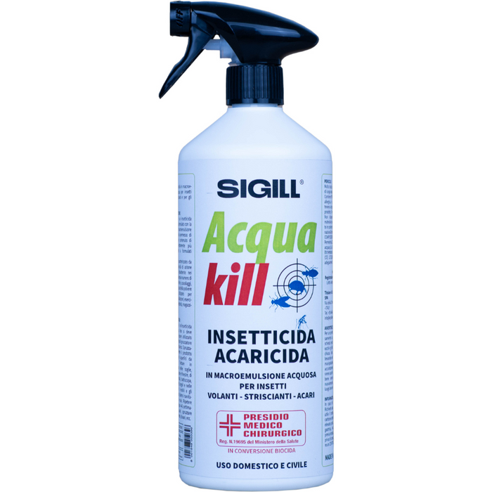 Insetticida acaricida acqua kill contro insetti striscianti volanti acari 500 ml