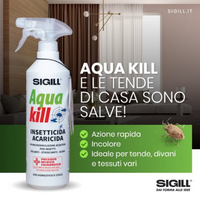 Insetticida acaricida acqua kill insetti striscianti volanti acari 500 ml 2 pezzi