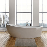 TAPPETO ANTISCIVOLO DA BAGNO CINIGLIA 40X60 CM- Tortora- SPIRE