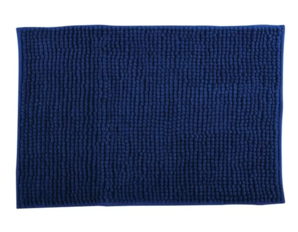 TAPPETO ANTISCIVOLO DA BAGNO CINIGLIA 40X60 CM- Blu- SPIRE- pezzi 1