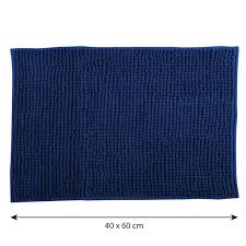 TAPPETO ANTISCIVOLO DA BAGNO CINIGLIA 40X60 CM- Blu- SPIRE- pezzi 1