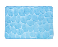 TAPPETO ANTISCIVOLO BAGNO CIOTTOLI 40X60 CM- Azzurro- SPIRE- pezzi 1