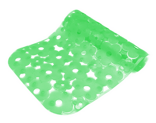 TAPPETO ANTISCIVOLO PER VASCA MOD. MARGHERITA CM 72 X 36- Verde- DH- pezzi 1