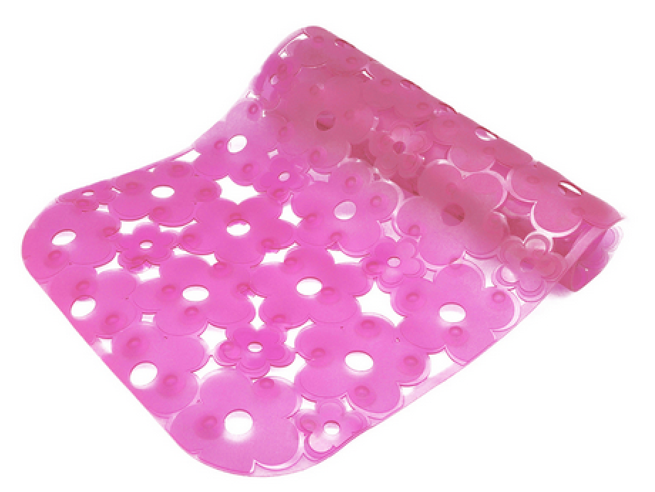TAPPETO ANTISCIVOLO PER VASCA MOD. MARGHERITA CM 72 X 36- Fucsia- DH- pezzi 1