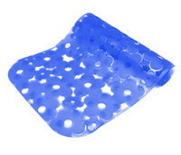 TAPPETO ANTISCIVOLO PER VASCA MOD. MARGHERITA CM 72 X 36- Blu- DH