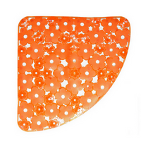 TAPPETO ANTISCIVOLO PER DOCCIA ANGOLO MOD. MARGHERITA CM 59X59- Arancio- DH
