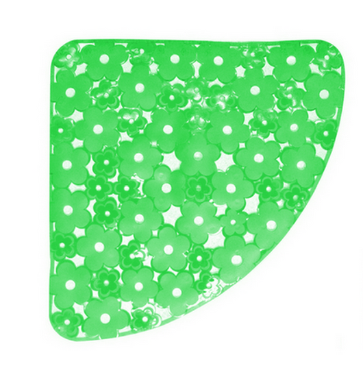 TAPPETO ANTISCIVOLO PER DOCCIA ANGOLO MOD. MARGHERITA CM 59X59- Verde- DH